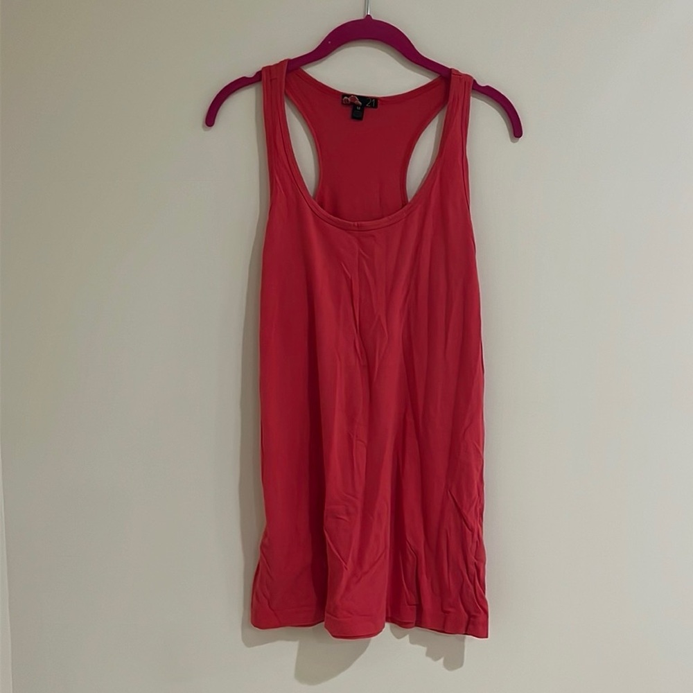 Forever 21 pink tunic tank top M